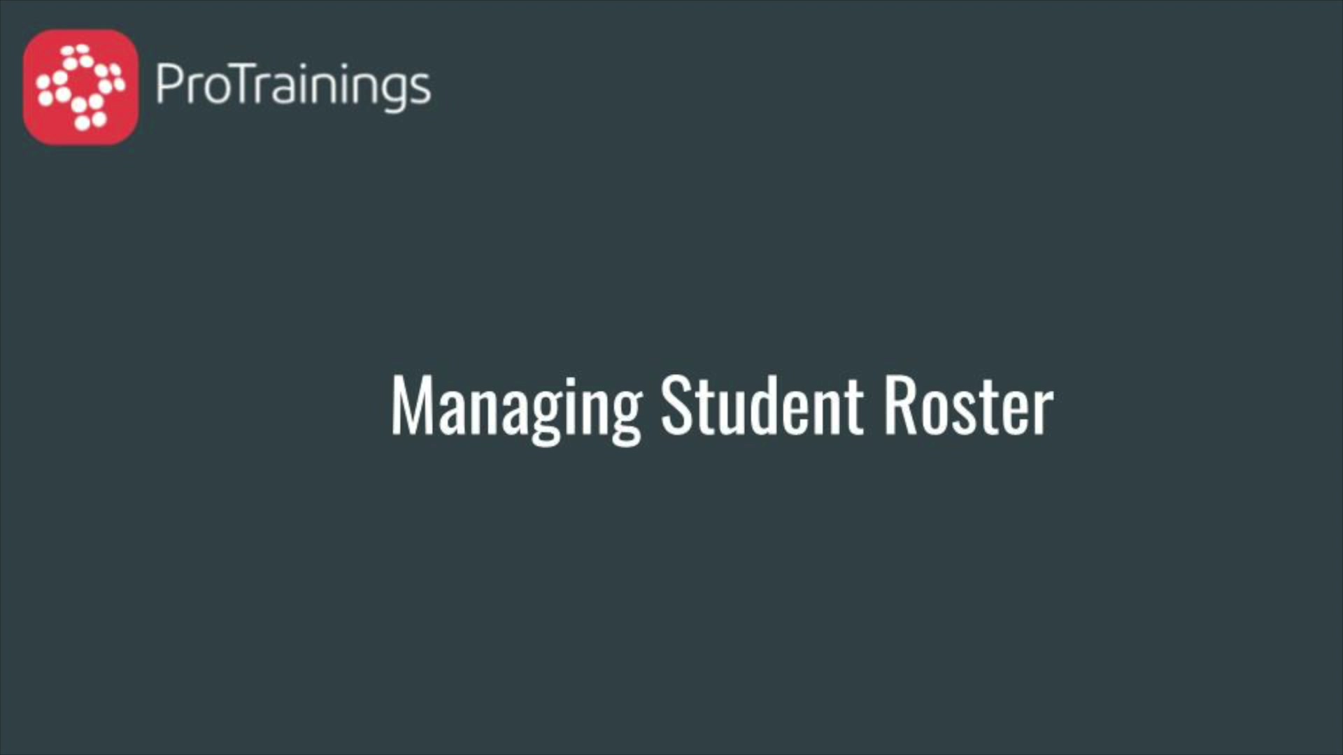 Manage Roster Updated